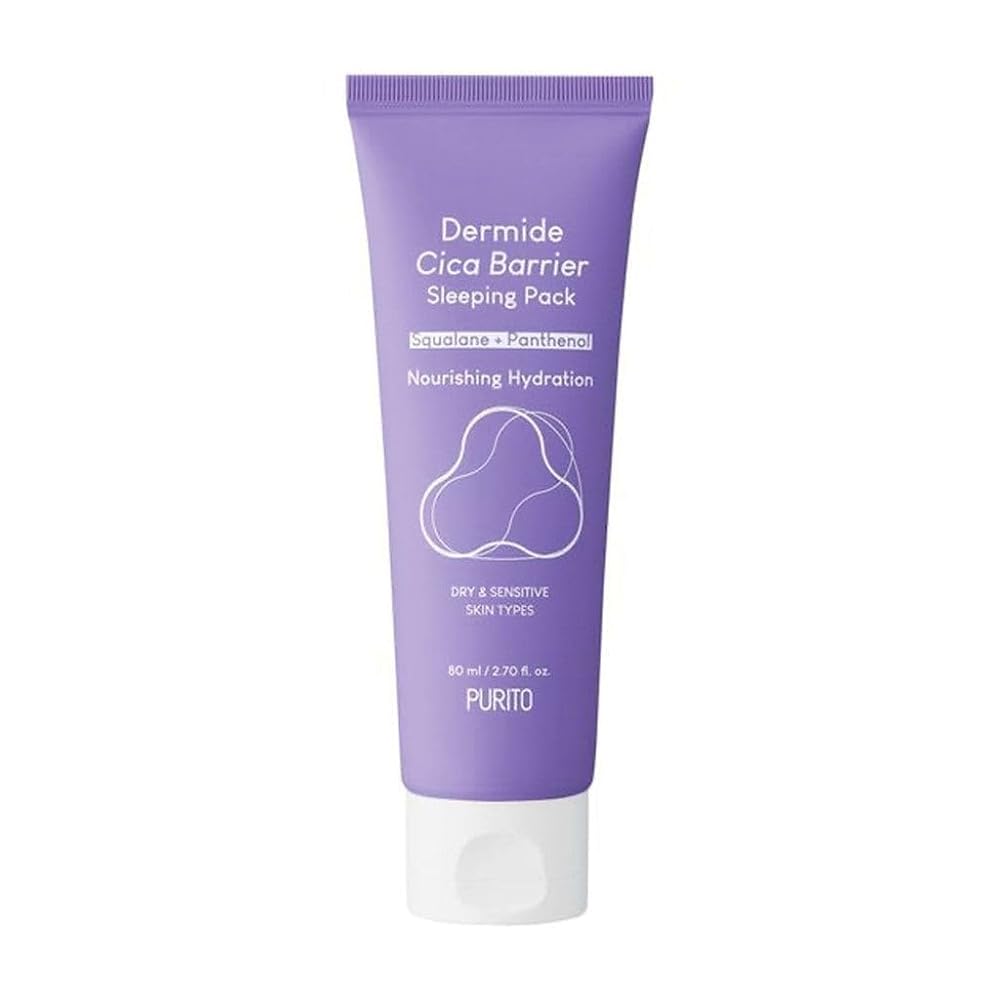 PURITO Dermide Cica Barrier, cremă de noapte cu centella, 80 ml