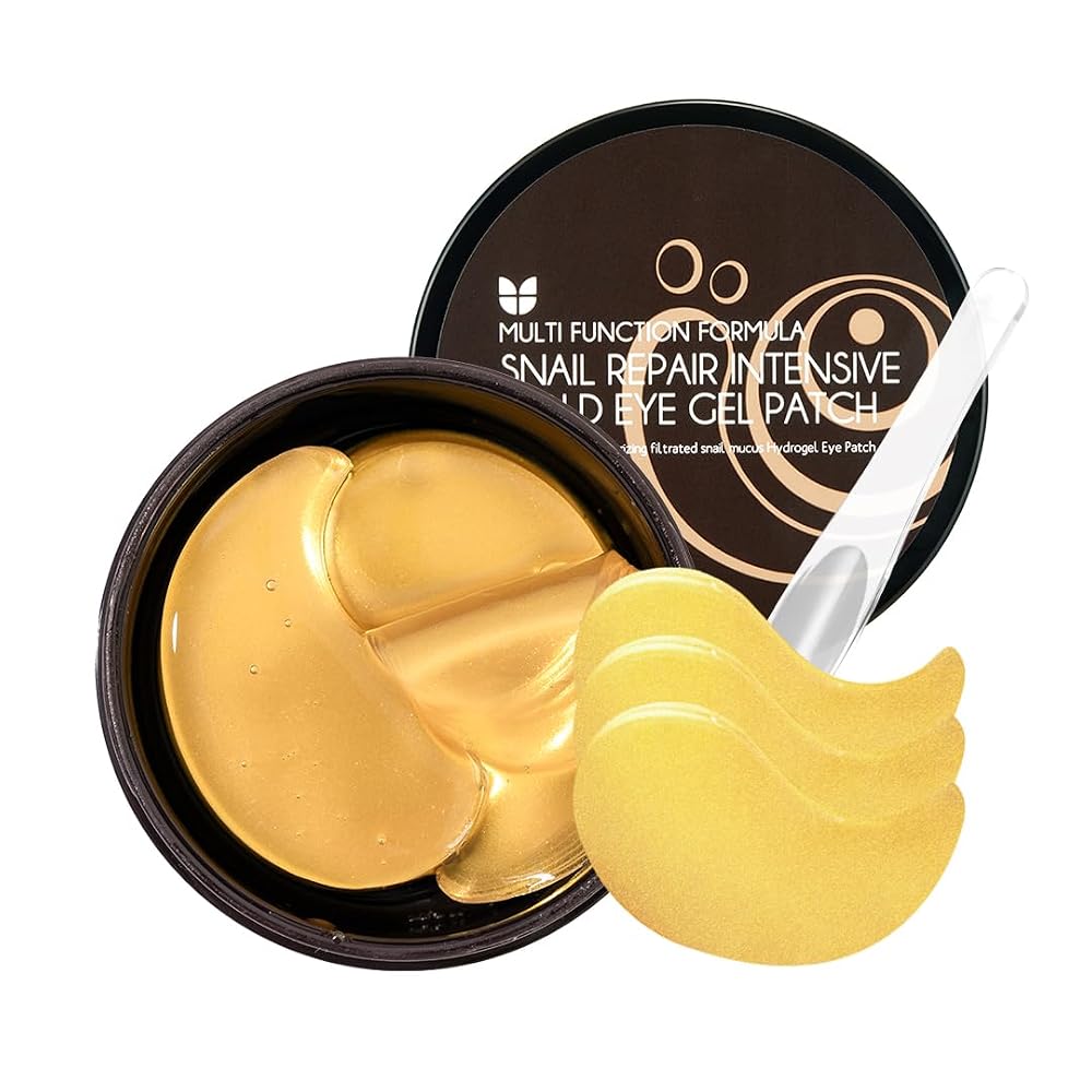 MIZON Snail Repair Gold Eye Gel Patch, plasturi ochi, 60 buc