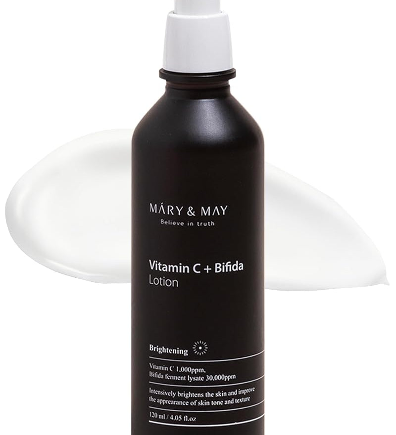 MARY & MAY Loțiune iluminatoare cu vitamina C și bifida, 120 ml