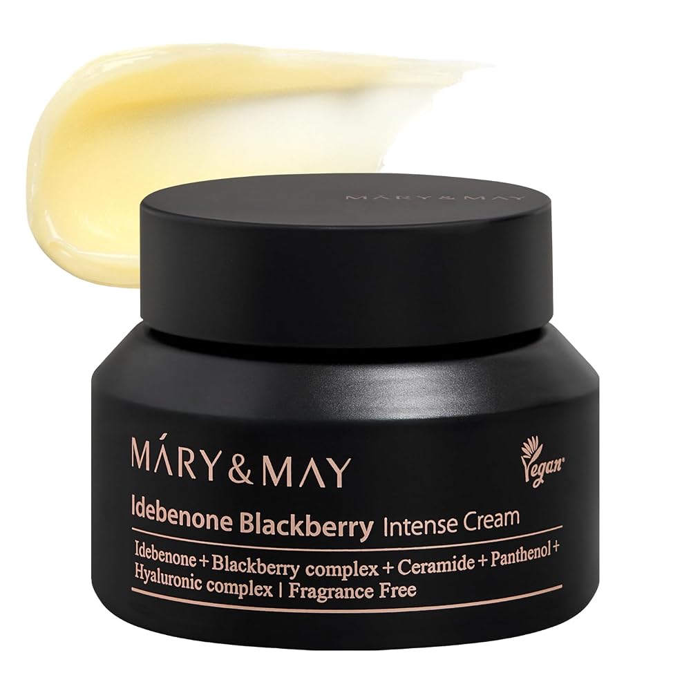 MARY & MAY Idebenone Blackberry, cremă antioxidantă, 70 ml