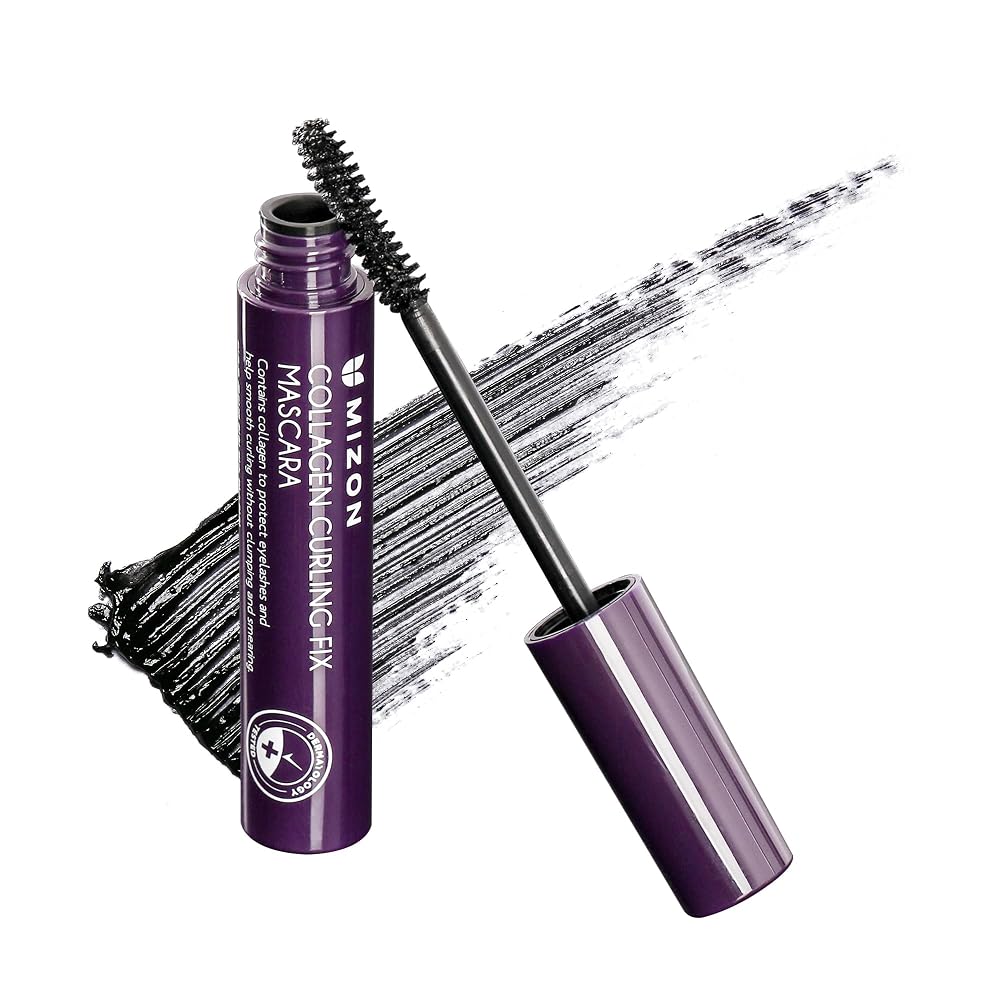 MIZON Collagen Curling Fix, rimel cu colagen marin, 6 ml