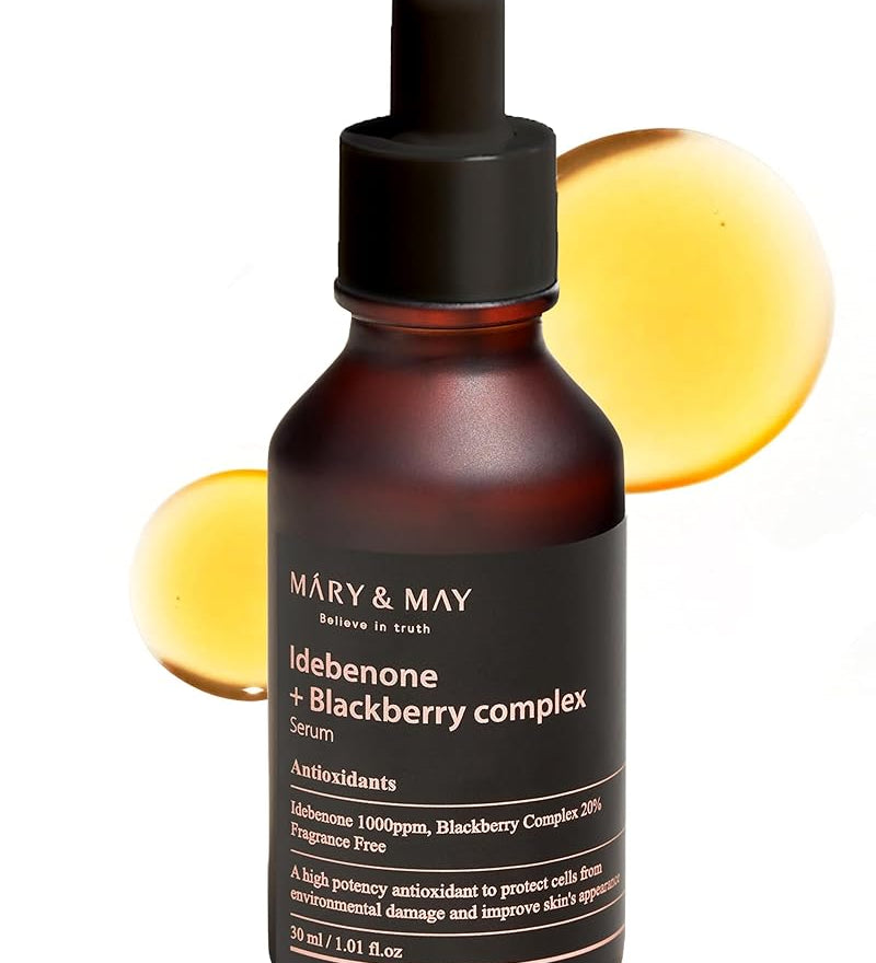 MARY & MAY Idebenone Blackberry, ser antioxidant, 30 ml