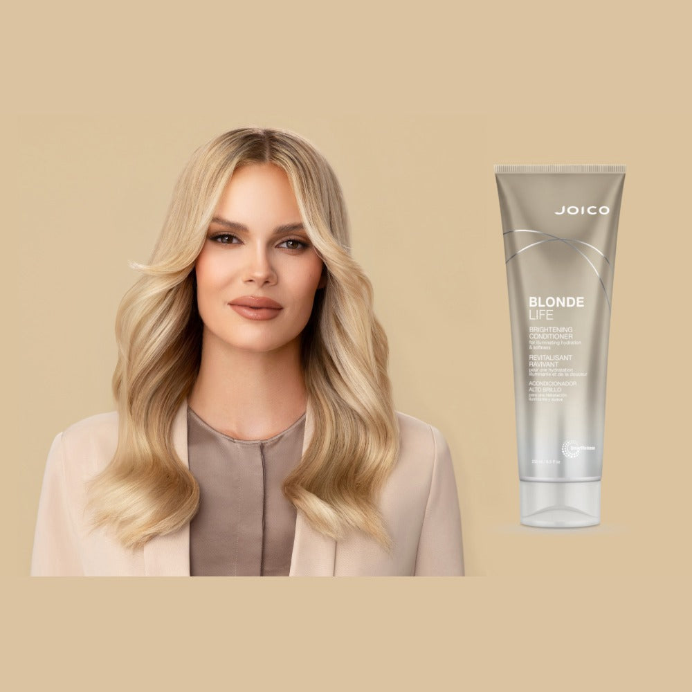 JOICO Blonde Life Brightening, balsam pentru păr blond, 250 ml