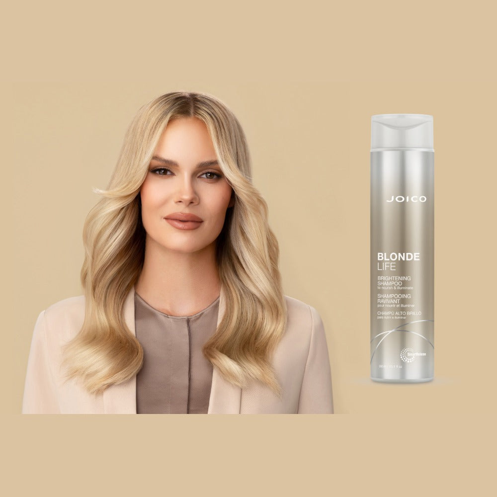 JOICO Blonde Life Brightening, șampon pentru păr blond, 300 ml