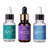 COS DE BAHA Set pori și sebum: seruri NZ, SS și HP, 3 x 30 ml