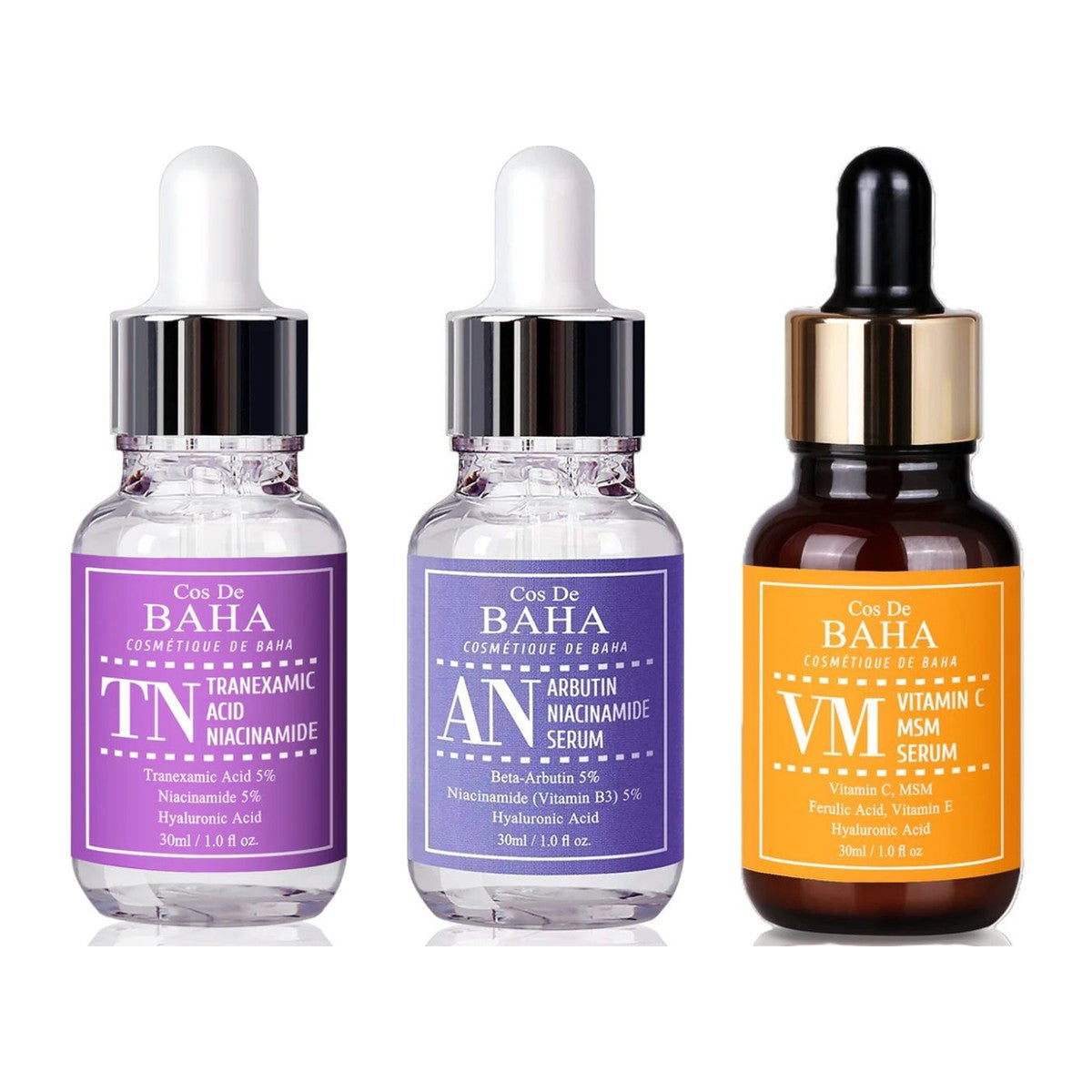 COS DE BAHA Set ten uniform: seruri TN, AN și VM, 3 x 30 ml