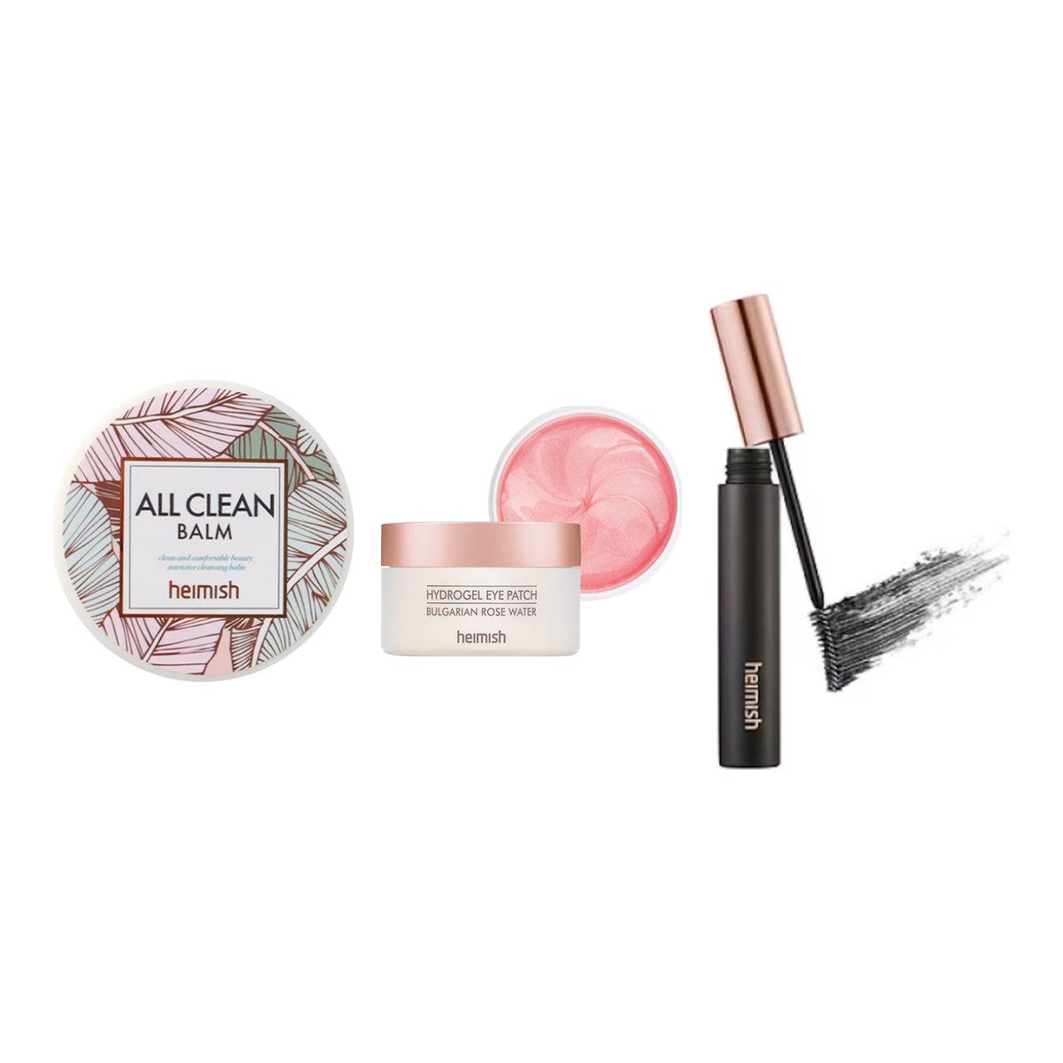 HEIMISH Beauty Box: balsam demachiant, plasturi ochi și rimel
